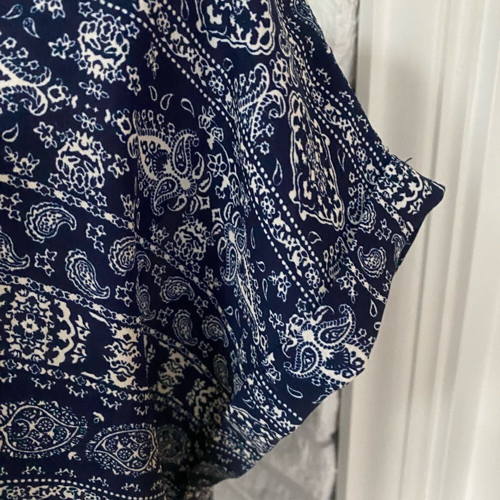Bohemian Style Printed Short Sleeve Top / Blouse - Picture 2 of 5